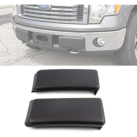 PIT66 Front Bumper Guards Pads Inserts Caps Cover Compatible with Ford F-150 F150 2009-2014 RH & LH Both Right and Left Bar Guards 2Pcs Cover