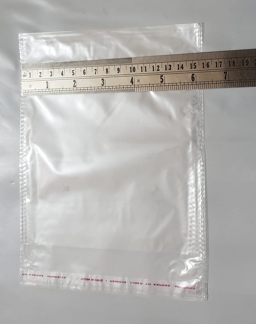 RNC ® Self Adhesive BOPP Transparent Plastic Poly Bags 6X8 Inch Use for Gift, Cards, Paper and Multipurpose Packing etc. (Pack of 500 Pc.) (B0D8218R9T) Amazon Price History, Amazon Price Tracker