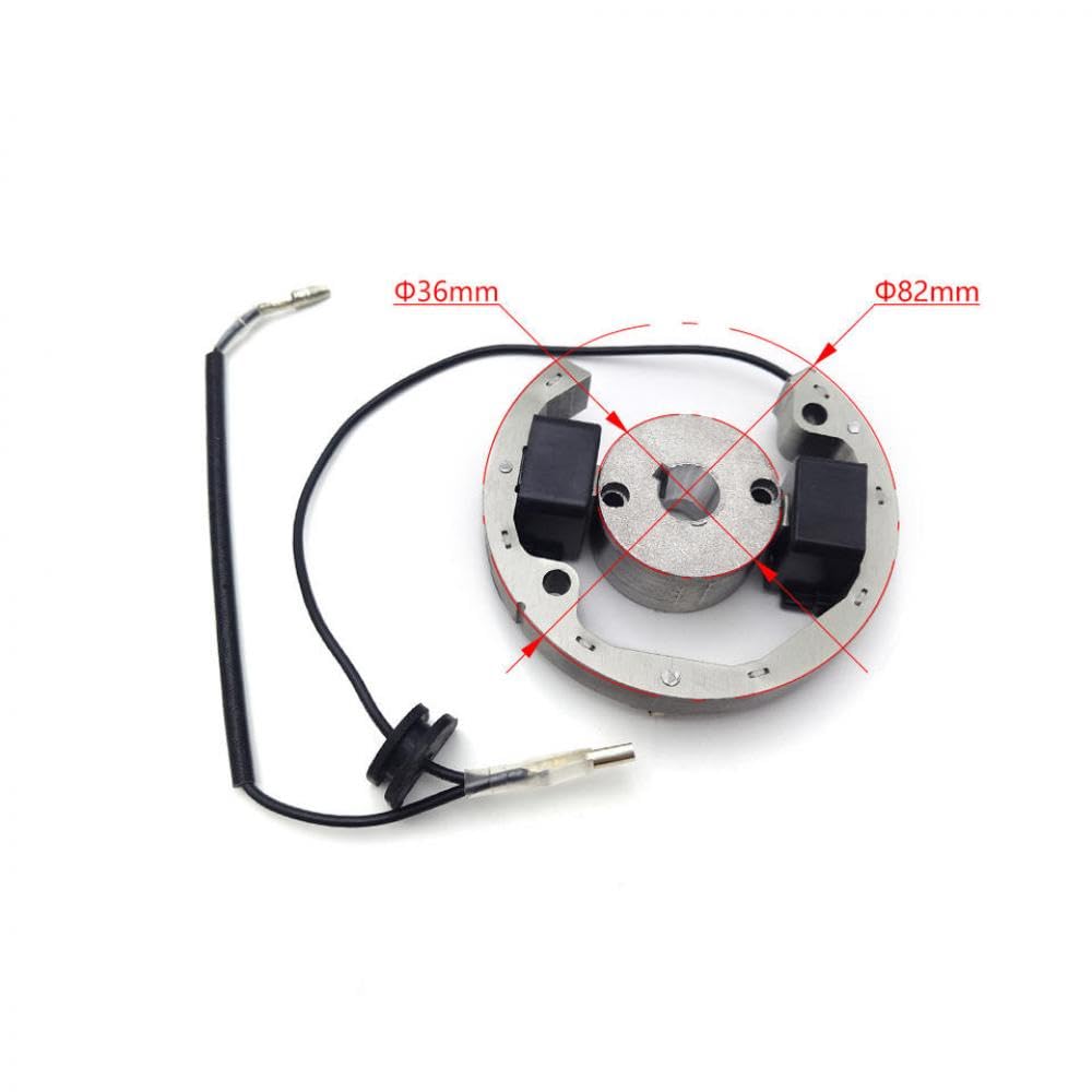 SX50 50cc 2 brote de motor de motor Magneto Magneto El volante del estator del volante compatible con bicicletas de boxes 2002-2008
