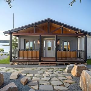 20FT/30FT/40FT Prefabricated Tiny Home for Sale – Expandable Modular Container House with 1-4 Bedrooms, Fully Equipped Kitchen & Bathroom, Customizable, Portable, Ideal for Office, Living,Vacation Use