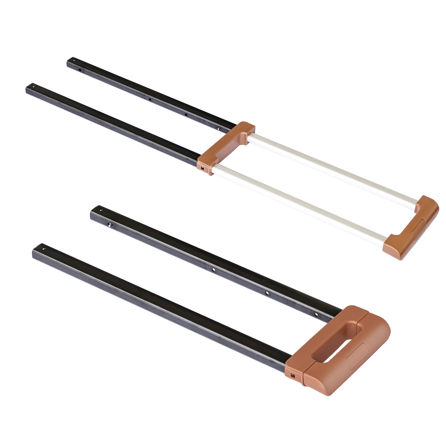 Photo 1 of **similar item** SHOWKOO Replacement Luggage Telescopic Handle Spare Part Pull Out Handle Brown 24inch (007)