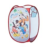Idea Nuova Disney Mickey Mouse Pop Up Hamper with Durable Carry Handles, 21'' H x 13.5'' W X 13.5'' L
