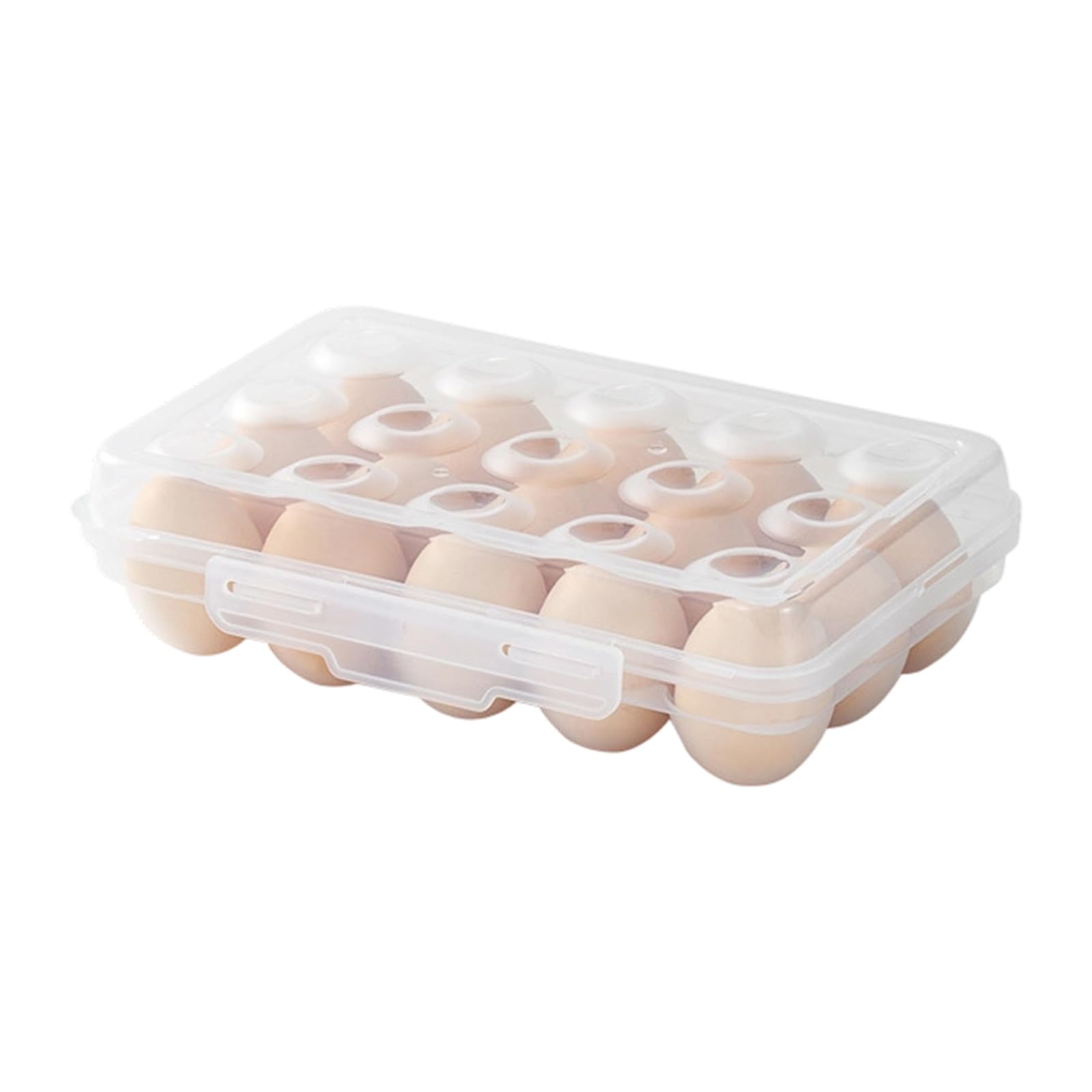 Buxuaaaa Multipurpose Eggs Tray for Household Kitchen Shatters Proof Clear Storage Solution Nonslip Base Kitchen Eggs Tray Freshness Preserving Holder