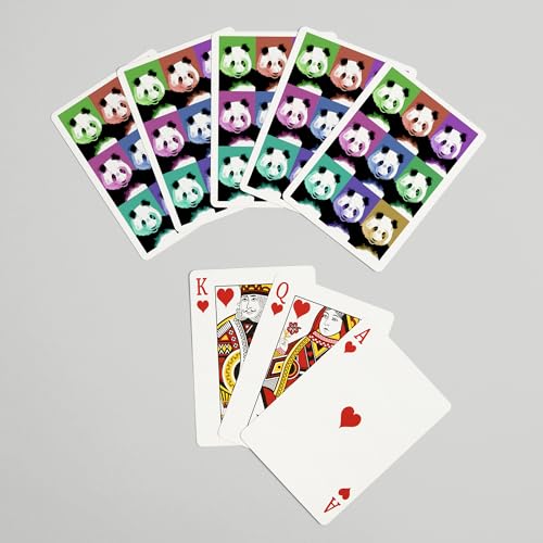 Lantern Press Panda Pop Art, 52 Cartas de Poker miniatura 7