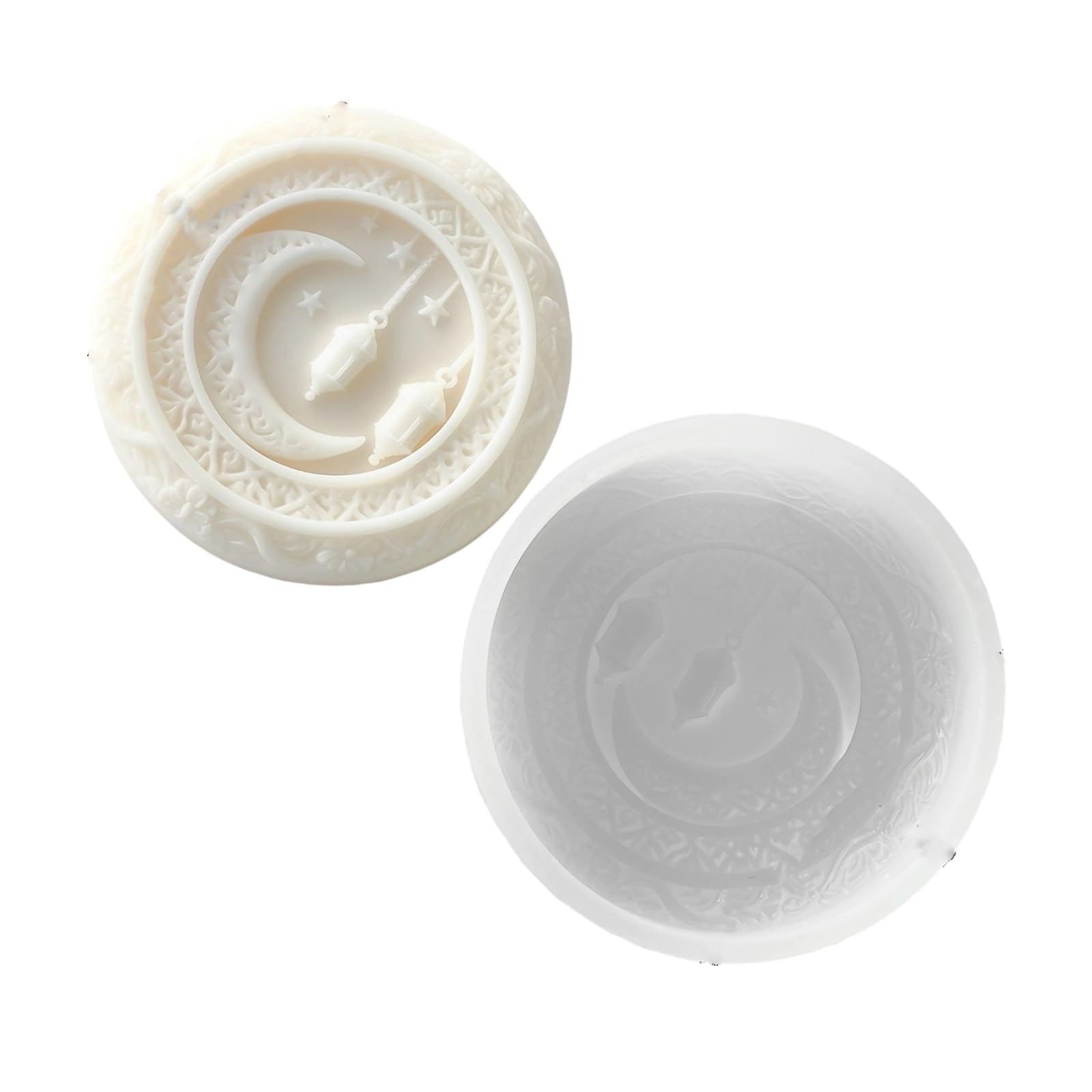 Tsophreniq Multipurpose Ramadans Arabic Silicone Round Mold for Creating Unique Soap Making and Chocolate Supplies Silicone Mold