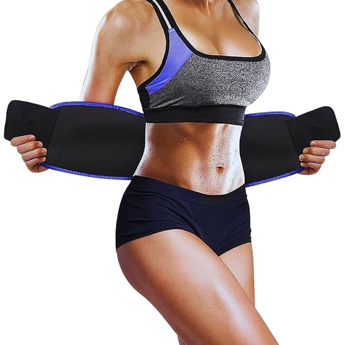 Image of Weight Loss Hot Slimming Belt for Men, Women Belly Sweat Slim Belt Neoprene Fat Burning Sauna Waist Trainer Healthy Sweat, Weight Loss, Lower Back Posture