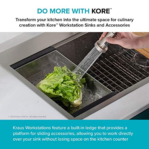 Kraus Stainless Steel 16.75 in Workstation Kitchen Sink Colander CS-6 - image 9
