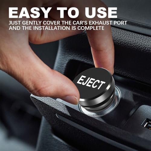 Image of Cigarette Lighter Plug Cover Billet Aluminum Cigarette Lighter Plug, Eject Button Car Cigarette Lighter, Fits All Vehicles with Standard 12 Volt Power Source Aluminum Dustproof Plug