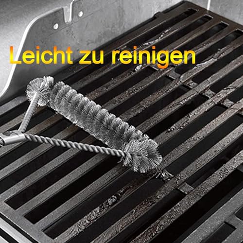 Vnierxful Gusseisen Grillrost für Enders Boston 3, Enders Monroe Pro 3, Charbroil, Barbecook Siesta 310, Landmann Triton 3 & 4, Profi Cook PC-GG 1058/1059, 43 x 63cm Grillrost Ersatzteil, 3 Stück