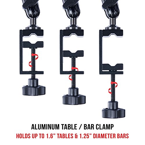 TACKFORM Tablet Mount for Microphone Stand - Professional Grade Holder - Compatible With iPad, Galaxy Tab, and More.