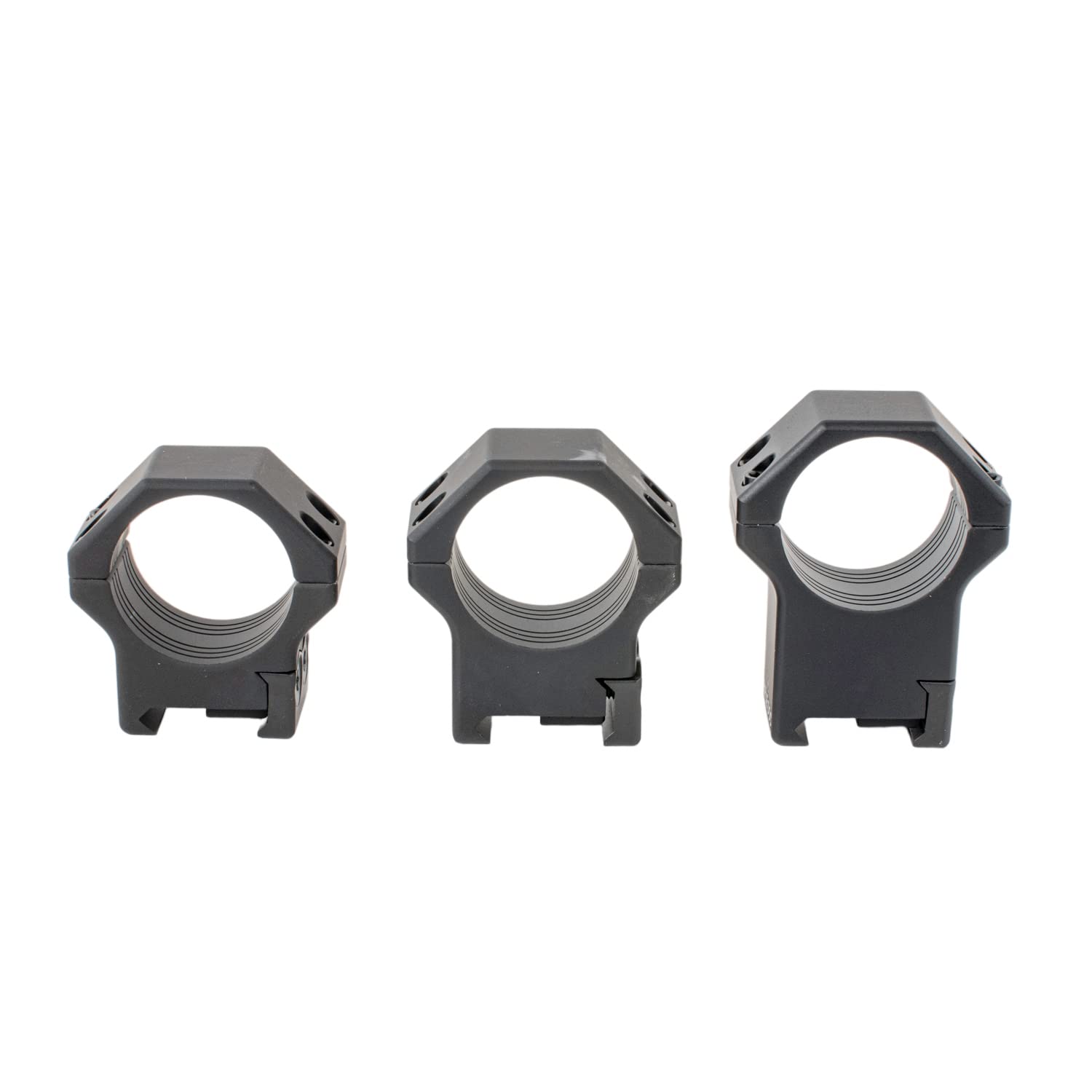 Aluminium Zielfernrohr-Montage passend für Weaver Rail für Ø 25,4mm, 30mm, 34mm, 36mm mit Bauteilhöhe 8mm, 12mm, 19mm