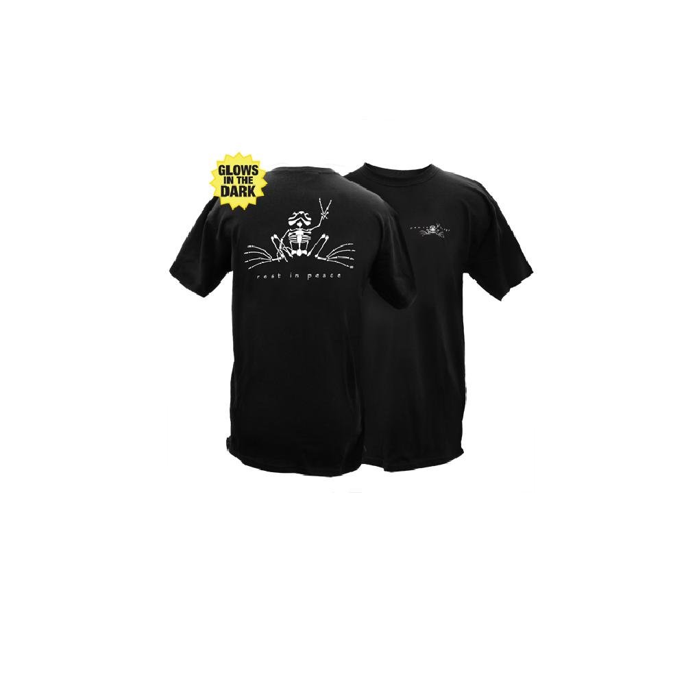 Peace FrogsRest in Peace Glow Frog Adult Short Sleeve T-Shirt