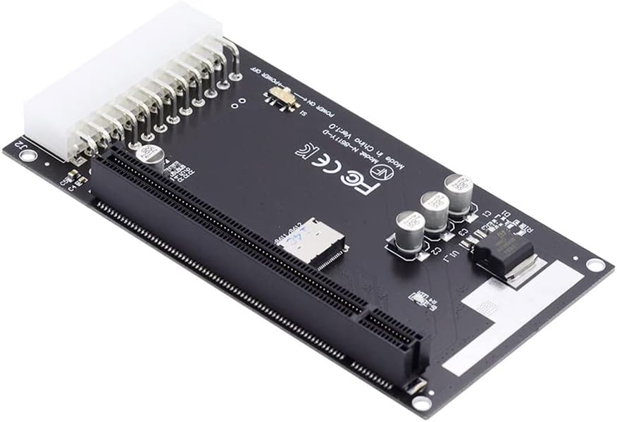 – 4X Oculink SFF-8612 SFF-8611 to PCIE PCI-Express 16x Adapter with ATX 24pin Power Port for Mainboard Graphics Card