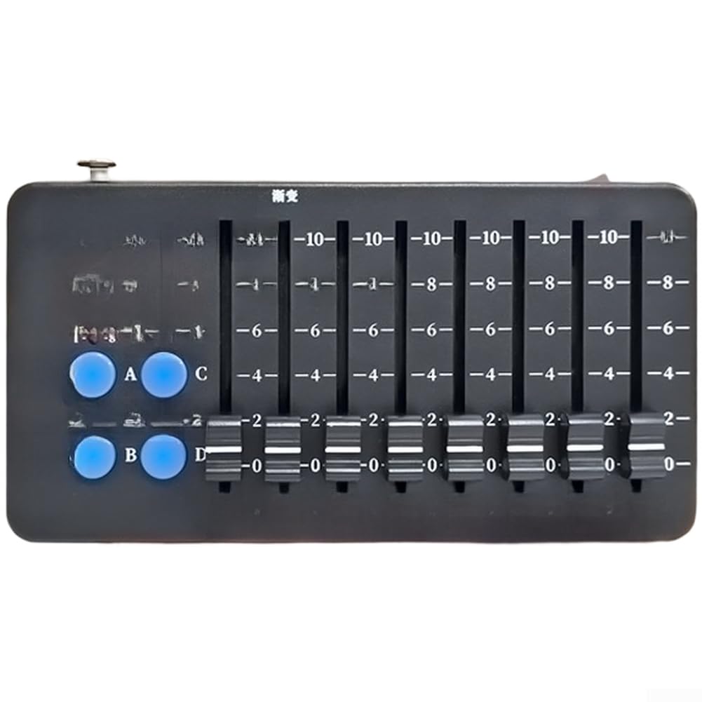 Controlador DMX512 de 32 canales, controlador de iluminación inteligente programable KTV, consola de iluminación de escenario para luz LED par y control de cabeza móvil (inalámbrico)