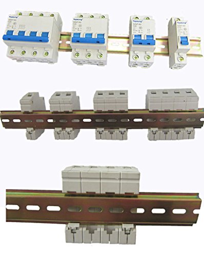Pzrt Heavy Duty 1.2Mm Thickness Slotted Din Rail,250Mm 9.8" Length 35Mm Standard Width 7.5Mm High, For Single Phase Switch Installing Fixed Solid State Relay #TOP3