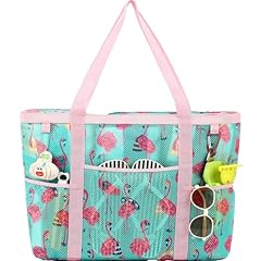Large, Zipper Closure - Flamingo
