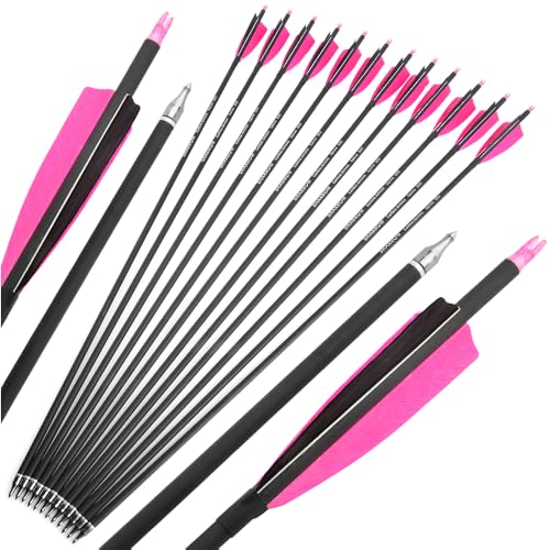 Flèches de chasse en carbone 6,2 mm adaptées aux arcs classiques