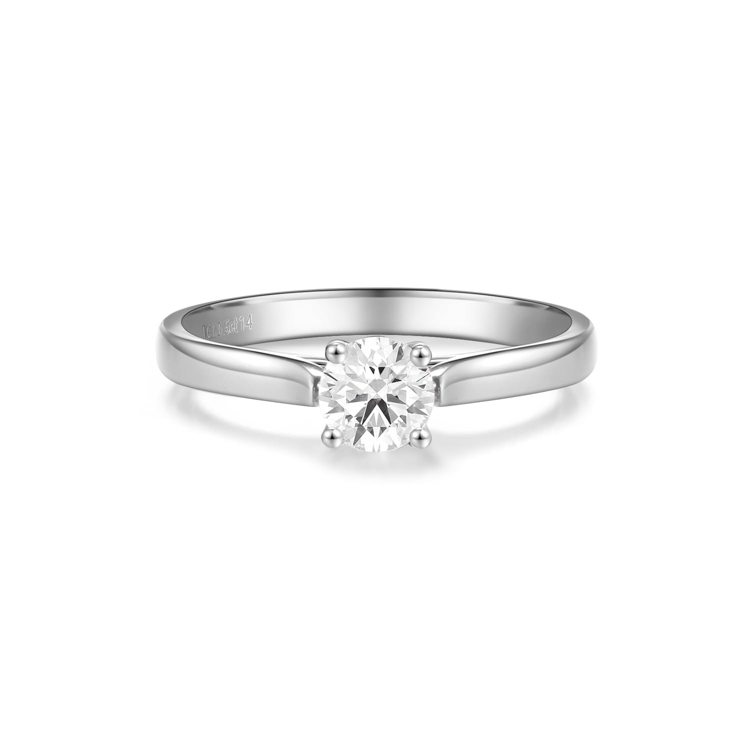 AGVANA Eternal Knot Lab Diamond Solitaire Ring