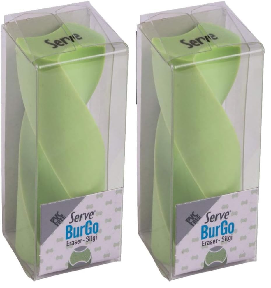 Serve Burgo Silgi Model1 Pastel Elma Ysl Tekli Pet 2li paket