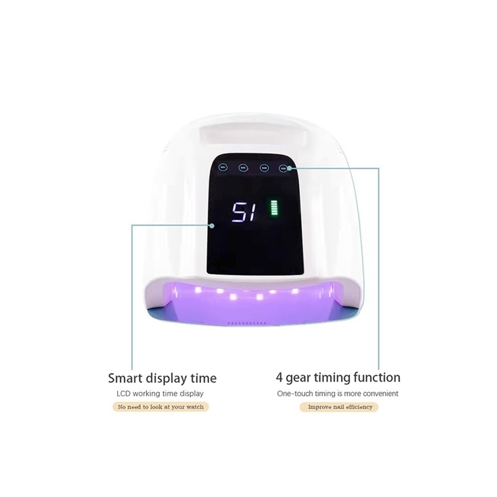 Lampa LED UV do paznokci suszenia żelowych Manicure Suszarka Narzędzia do domowego majsterkowania(3)