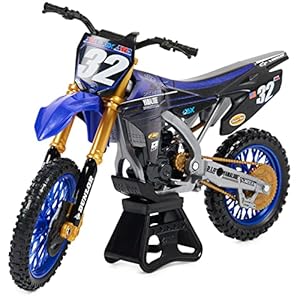 Supercross, Authentic Justin Cooper 1:10 Scale Collector Die-Cast Toy Motorcycle Replica with Display Stand, for Collectors and Kids Age 5 and Up