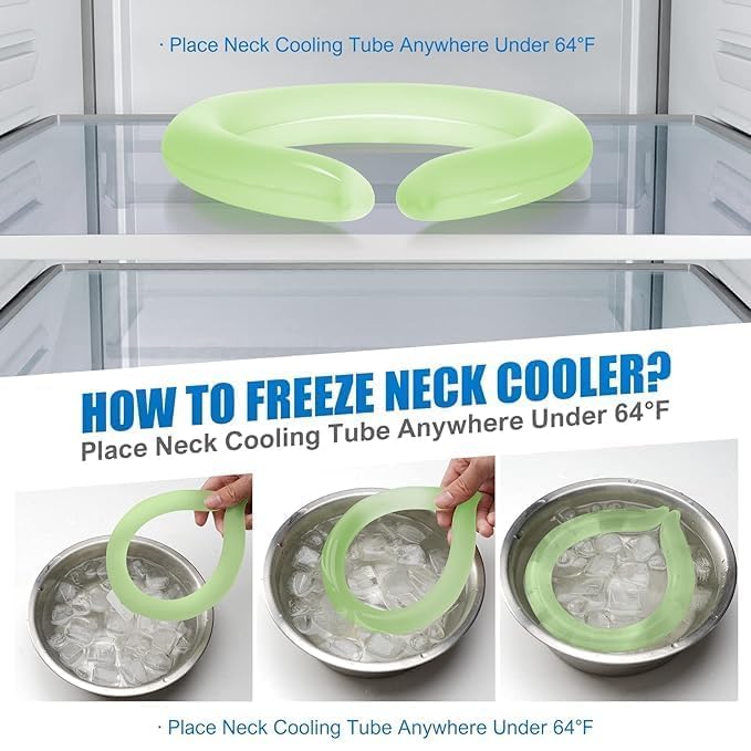 TILAK VENTURE Neck Cooling Ring, Neck Cooling Tube, Cooling Starts Below 15°C (59°F), Reusable Neck Cooler, Neck Cooling Tube for Summer Outdoor... - Image 4