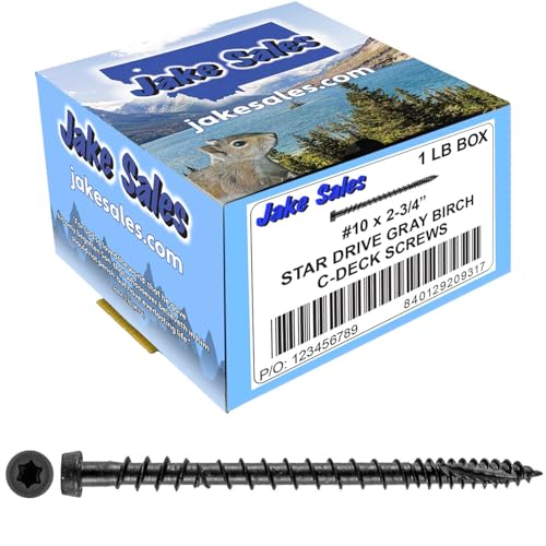 Questi Decking Torx/Star Drive offrono il doppio della coppia rispetto alle viti Phillips o Quadrate.
