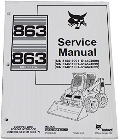 Bobcat 863 863H Workshop Repair Manual