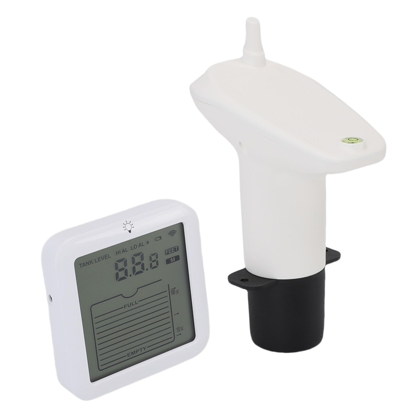 Topiky Sensore di Livello Ad Ultrasuoni Acqua IP65 Trasmettitore Impermeabile Misuratore di Livello di profondità del Serbatoio del Liquido con Display della Temperatura Portata Esterna Wireless
