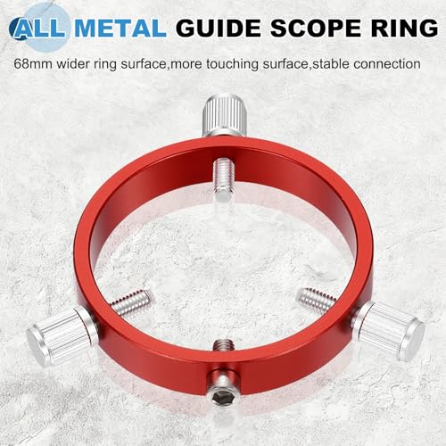 Anillos guía de metal PATIKIL para eliminar flexión en tubos de telescopio 3
