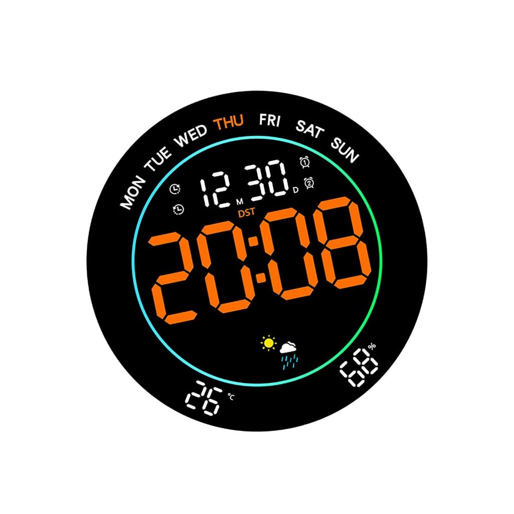 Orologio da parete digitale a LED con data e temperatura Orologio digitale