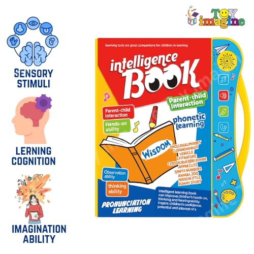 Image of Toy Imagine Interactive Musical Learning Book for Kids | ABCD Alphabet, Rhymes, Educational Sound Toy | Best Gift for Boys, Girls, Toddlers | Parent-Child Activity | Ages 1-5 | Smart & Fun