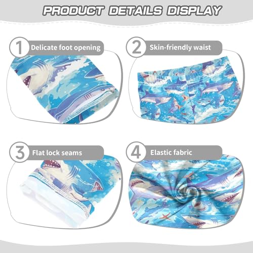 KLL Ocean Shark Masco Toddler Girls Legging Comfortable Full Length Sweatpants Sports3