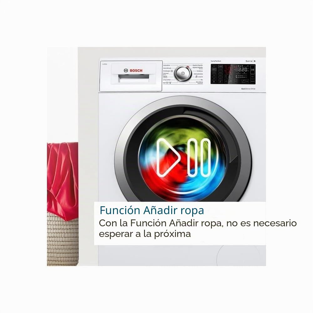 Bosch WGE02406FR Serie 2 – Lavadora de suelo libre – 7 kg – EcoSilence Drive – 1400 rpm – 44 l – Blanco