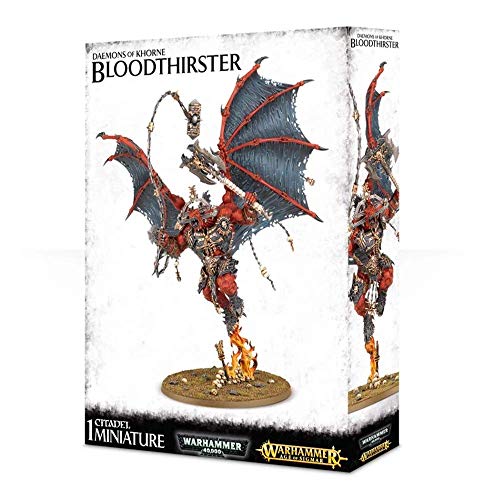 Bloodthirster Daemons of Khorne figurine noire Warhammer 40k AoS Games Workshop