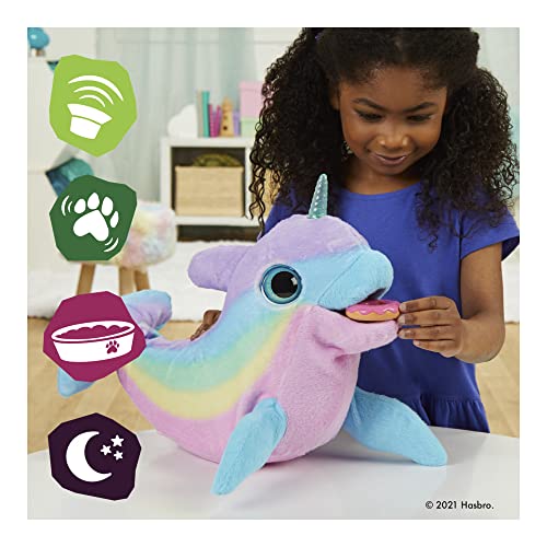 Peluche interactive narval FurReal Boréal cadeau idéal dès 4 ans