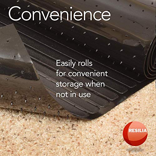 image for Resilia Heavy-Duty Carpet Protection Mat with Grippers-for Exercise Eq