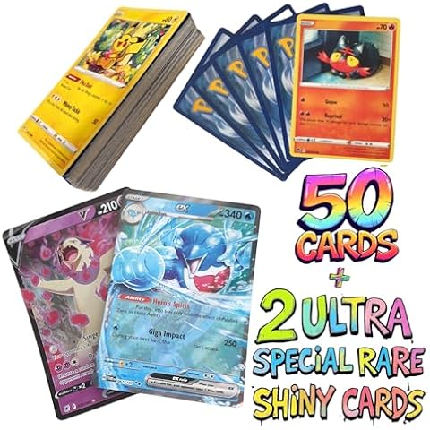 Card Cloud 50 Card TCG Bundle with Shiny Cards Cover