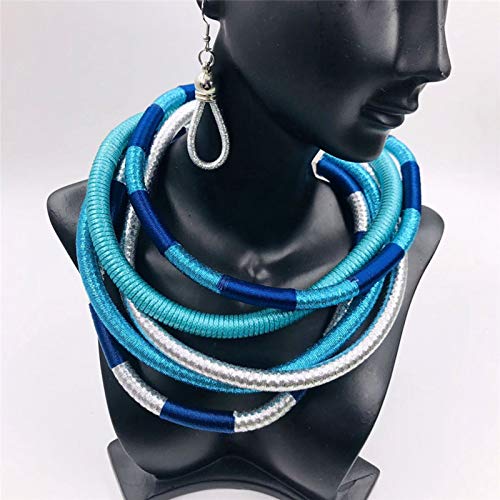 JENPECH Colar com Pingente de Strass Corrente de Clavícula Joia Feminina, Multicamadas Trançadas Exa