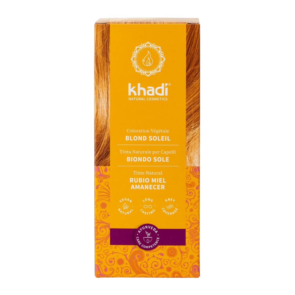 khadi CASTANO MEDIO Tinte vegetal para el cabello - tinte para un color castaño canela vivo y cálido hasta un castaño medio intenso y profundo - 100% vegetal - 100 g — view 18