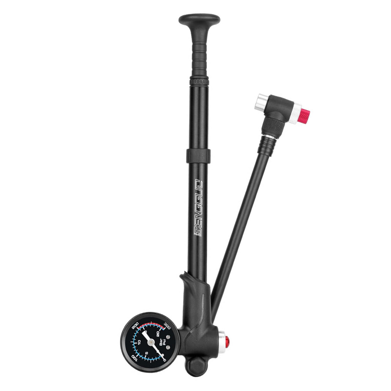 Pompe ad aria da 300 PSI con manometro ad alta pressione pompe per forcella anteriore sospensioni posteriori pompe per bici da strada e mountain bike