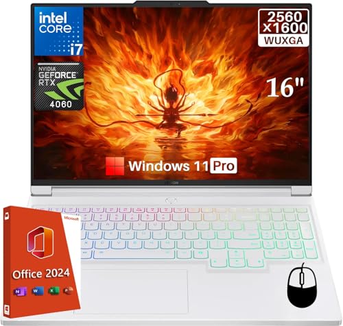Lenovo Legion 7i Gaming Laptop, Microsoft Office 2024 Pro, 16" LCD IPS WQXGA 240Hz, NVIDIA RTX 4060, Intel 20-Core i7-14700HX(Up to 5.5 GHz), 64 GB DDR5, 2 TB SSD, Wi-Fi 6E, Windows 11 Pro