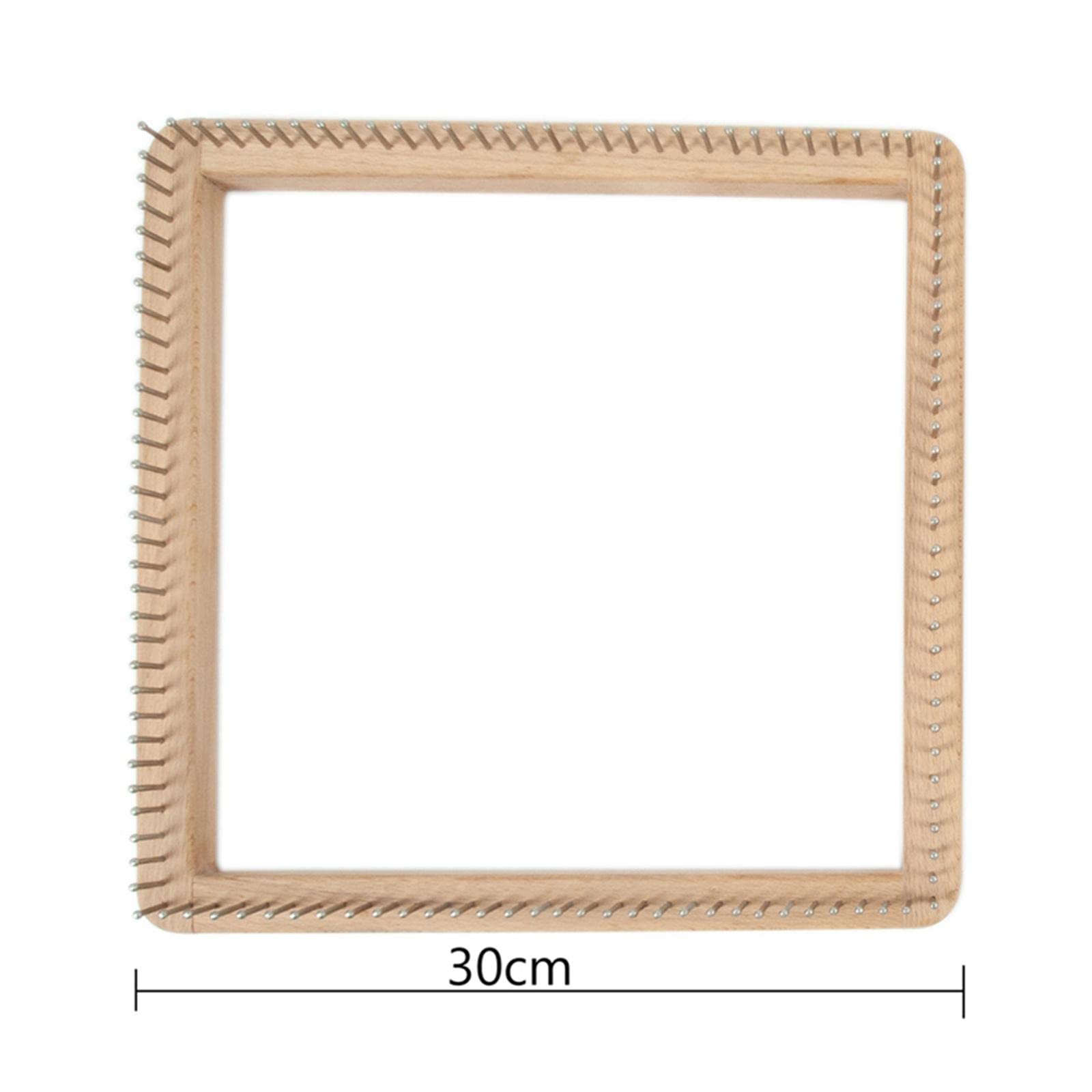 Fancyes Square Loom for Weaving, Crafts, Accessories, Tools, Pegs, DIY Board, Crochet, Functions, Pair, 30x30cm