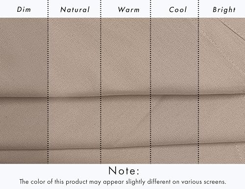 Ruvanti Cloth Napkins Set of 12, 100% Cotton High GSM 18x18 Inches Soft, Washable, Highly Durable & Absorbent, Perfect for Parties, Christmas, Thanksgiving Dinners – Light Taupe
