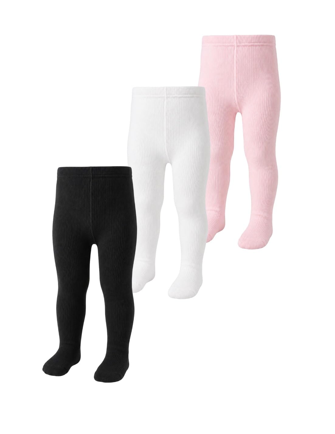 Tights for Girls| Made with Breathable Moisture Absorbent Combed Cotton Fabric | Soft Stretchable Stockings for Ballet, Dancing, Parties, Everyday Activity (Pack of 3)-image-22