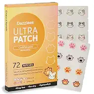 Cute Cats and Paws Printed Pimple Patch with Salicylic Acid, Hydrocolloid Pimple Stickers for Blemish Care, 72 Pcs, Fashion Blemishes Patches
