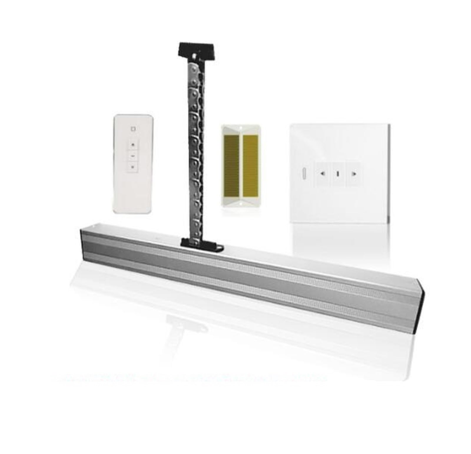 Garagentoröffner, 400 mm elektrischer Home Chain automatischer Schiebefensteröffnerschalter TUYA WiFi Fensterantrieb Passend für vielseitige Tore (Color : Kit4)