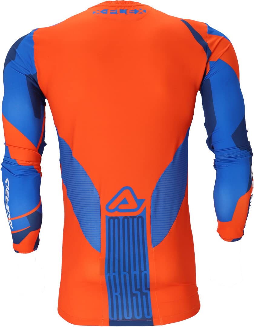 Acerbis J-Flex 1 Maglia Motocross (Orange/Blue,M)