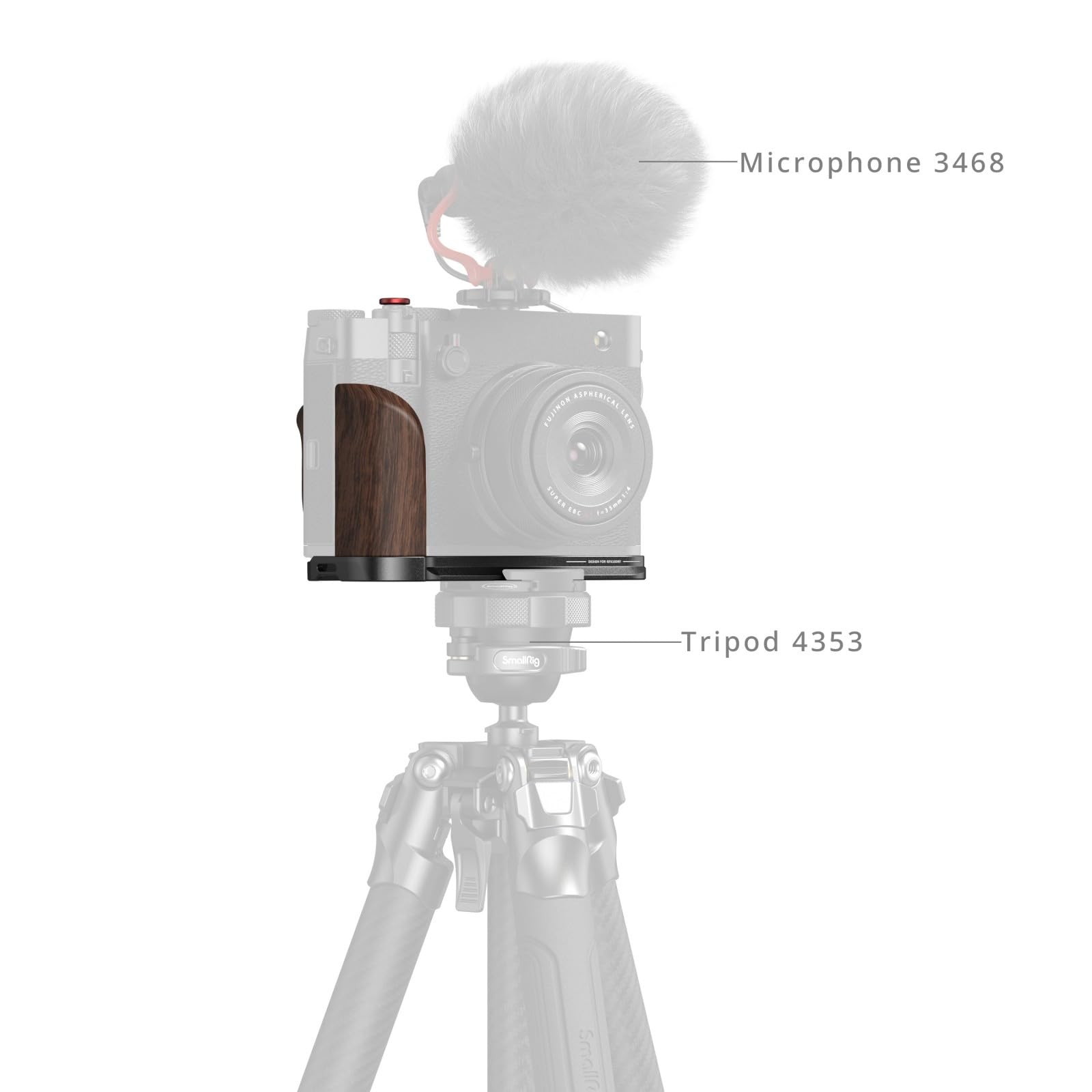 Amazon | SmallRig 木製ハンドグリップ FUJIFILM対応 GFX100RF