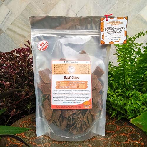Golokadhaam Garden Greens (Andhra Pradesh) Gluten Free Ragi(Finger Millet) Chips , Air Fried Snack, Diabetic Friendly, Healthy Indian Food and Snacks - 250 grams each(Pack of 2)